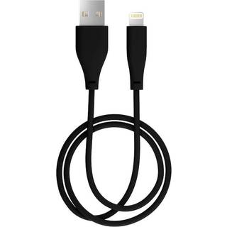 iDeal Of Sweden - Tangle Free Kabel 1m USB C-lightning Coal Black