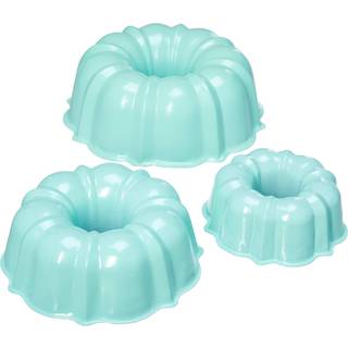 Nordic Ware Sea Glass Etagers Bundt-sæt (3, 6, 12 kopper) med non-stick indre overflader og jævnvarmet aluminium