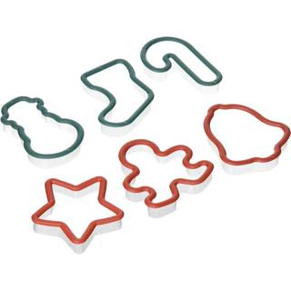 Julformer plastik cookie cutters 6-pc. S?t