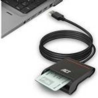 ACT AC6015 smartcard læser Indendørs USB USB 2.0 Sort