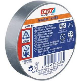Tesa Isoleringstape vde/iec pvc 20mx19mm grå