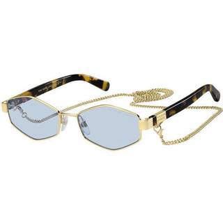 Marc Jacobs Kvinde MARC 496/S 013/KU Solbriller Metal Guld Lyseblå Geometrisk