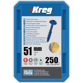 Træskrue Kreg SML-C2B; Maxi-Loc; 2,00''; 51 mm; 250 stk .; blå