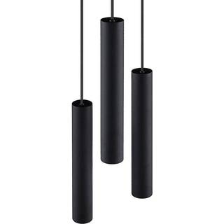 Lindby hængelampe Joffrey, Ø 24 cm, sort, 3 lyskilder, GU10