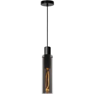 Lucide Orlando pendel E27 røg farvet glas
