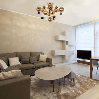 Loftlampe Explosion med guldkugler