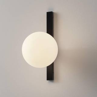Pluto væglampe, 1 lyskilde, sort/hvid, afbryder