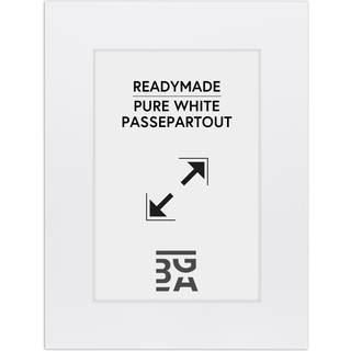 Passepartout Kridhvid 20x30 cm (14x19,5 cm)