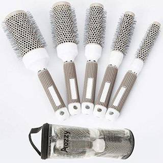 Rundb?rste indstillet til blowt?rring Curling Professionel keramisk ion Termisk t?nde B?rste efterlader h?r skinnende varme styling b?rste 5 fors