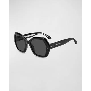 Isabel Marant IM 0107/G/S Asian Fit 807/IR 53 Solbriller Kvinder Black - Shiny Black - 53mm