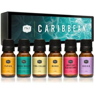 P&J Trading Fragrance Oil | Caribbean S?t af 6 - Duftende olie til s?befremstilling af diffusorer Lyset Lotions Haircare Slime og Home Fragrance