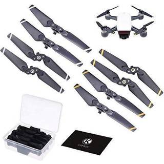 Camkix Propellers Udskiftning til DJI Spark - 2 sæt (8 knive) - Med praktisk opbevaringsboks - Hurtig frigivelse Foldbare vinger - Flight -testet
