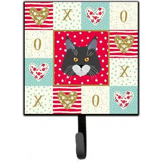 """" Caroline's Treasures Maine Coon Cat Love Leash eller Key Holder Hooks Multicolor """"