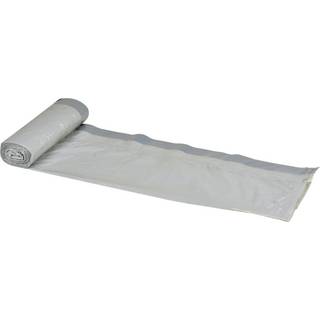 Affaldspose med snøreluk 20L Grå, LLDPE/virgin. Til let affald, 44x50cm, 3 ruller a 20 poser