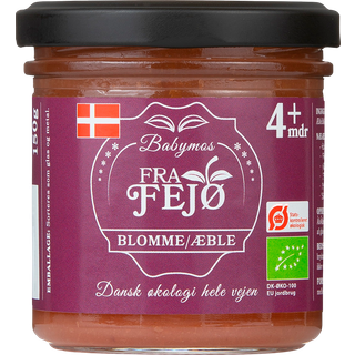 Fra Fejø Babymos Blomme/Æble Ø - 120 g