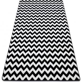 Tæppe SKETCH - F561 fløde/sort - Zigzag 160x220 cm