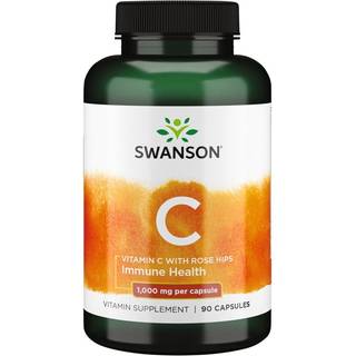 C-vitamin med hybenekstrakt, 1000 mg - 90 kapsler