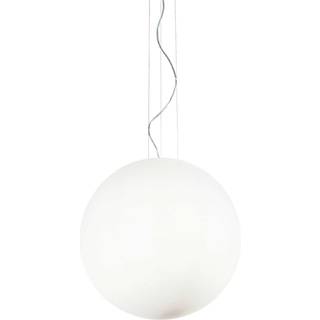 Ideal Lux Mapa pendellampe, Ø 50 cm, opalglas, kugle