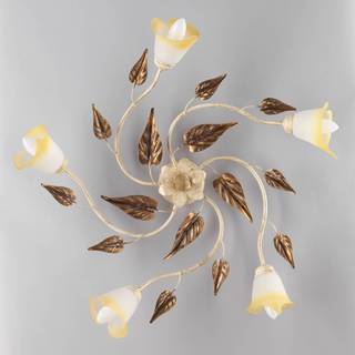 Loftlampe Vanda med 5 lyskilder, elfenben