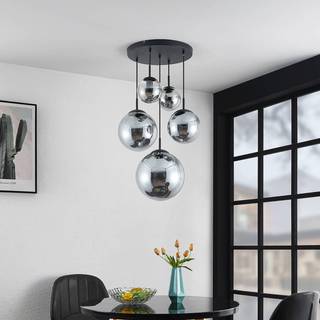 Lindby - Teeja 5 Cluster Pendel Smoke