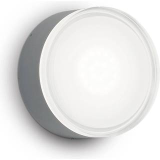 Ideal Lux udendørs væglampe Urano antracit aluminium Ø 16 cm