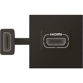 Legrand Mosaic av hdmi udtag m kabel 2m mat sort