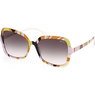 Emilio Pucci Kvinde EP0192 44B Solbriller Acetat Orange Grå Sommerfugl Normal Skygge