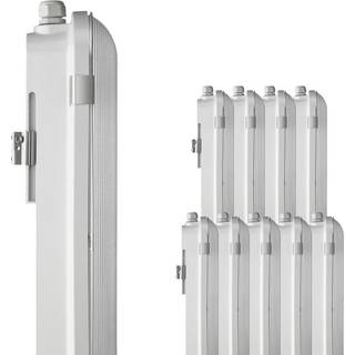 Fordelspakke 10x Philips LED Vandtæt Lysrender CoreLine WT120C 42.9W 6000lm - 840 Kold Hvid | 150cm