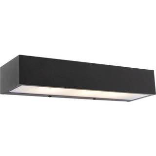 Design aflang væglampe sort 35 cm - Houx