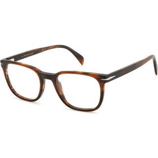 DAVID BECKHAM Mand DB 1107 EX4 Optiske stel Plast Brun Firkantet