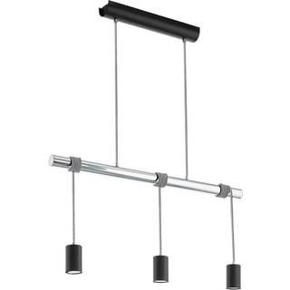 Outlet: EGLO Townshend 3 Pendel Med 3x5W GU10 LED Pære i Sort/Stål/Krom