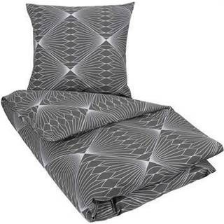 Sengetøj dobbeltdyne 200x220 cm - Diamond grey - Sengelinned i 100% Bomuld - Borg Living dobbelt dynebetræk
