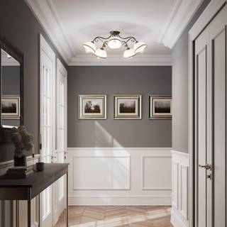 Loftlampe Antica i landlig stil, 5 lyskilder