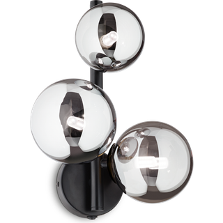 Ideal Lux Perlage væglampe 3flg sort/sort