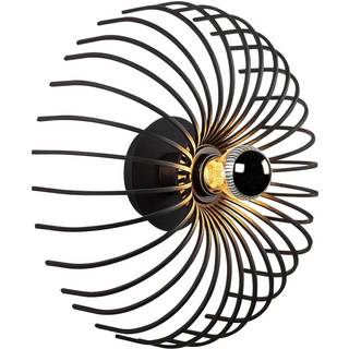 Væglampe Aspendos N-645, sort, metal, Ø 36 cm