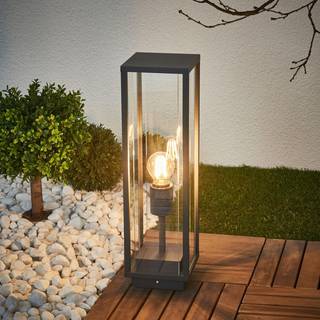 Lucande Annalea sokkellampe, 50 cm, antracit, IP54