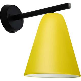 Capelo væglampe B1 H170 Gul RAL 1018 sort base