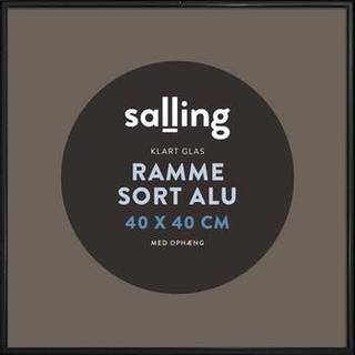 Sort ramme m. glas - 40x40 cm (På lager i butik)