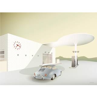 Tilbud: Spar 40% - Skovshoved Petrol Station - Plakat 30x40 cm fra ViSSEVASSE