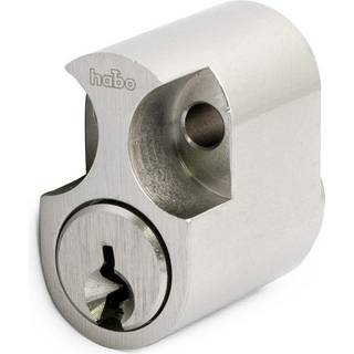 Habo cylinder 6-stift rustfri rokoko m/3 nøgler 16698