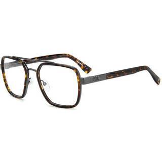 Dsquared2 D2 0064 EKP 55 Briller Mænd Tortoiseshell - Dark Ruthenium Tortoise - 55mm