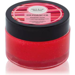 Dermacol Face & Lip Peeling Rhubarb Sukkerskrub Til læber og kinder 50 ml - 50 ml