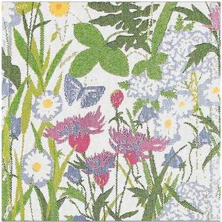 Ekelund Linneväveri Sommertid stofserviet 35x35 cm Multi