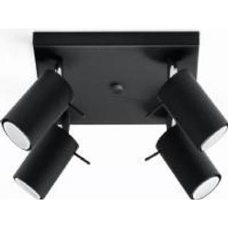 Loftslampe RING 4 sort