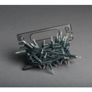 Konstsmide Christmas LED-minilyskæde med opvikler, 80 lyskilder Minilichter, Grøn, Plast