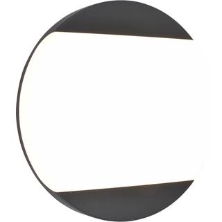 LUTEC SWEEP udendørs LED væglampe/loftlampe, Ø26 cm, IP54, mørk grå