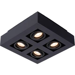 Xirax loftspot, 4 lyskilder, sort