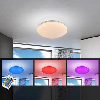 LED-loftlampe Atreju I, RGBW, dæmpbar, Ø 29 cm
