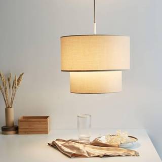 Pauleen Soft Shine pendellampe af beige stof