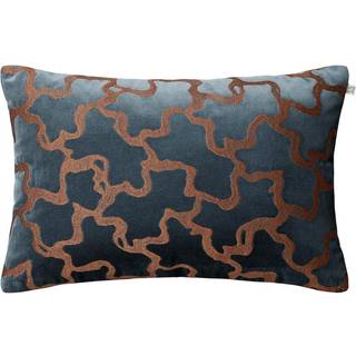 Chhatwal & Jonsson Chand Pudebetræk 40x60 Cm Havblåt / farvet - Pyntepuder & Betræk Velour Cognac - CC210241-18V